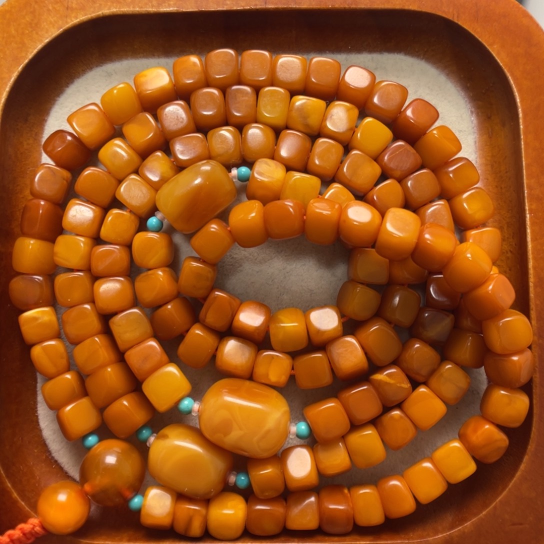 蜜蜡未镶嵌项链蜜蜡