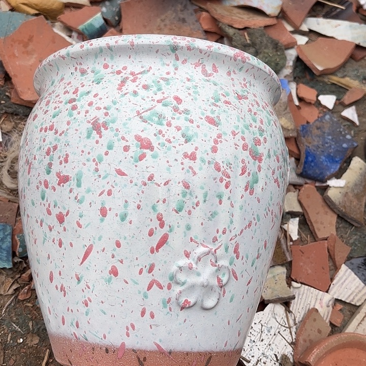 正品紫砂口19高21瑕疵