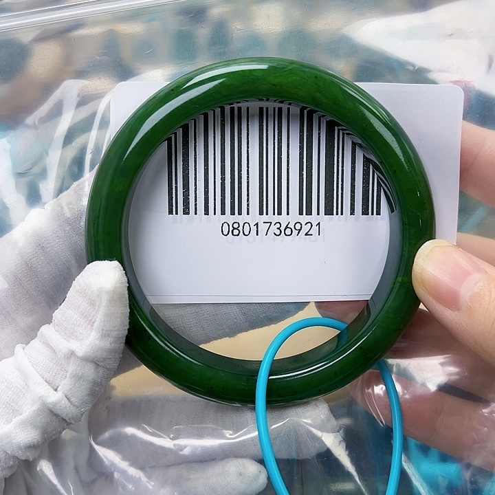 和田玉未镶嵌手镯6061