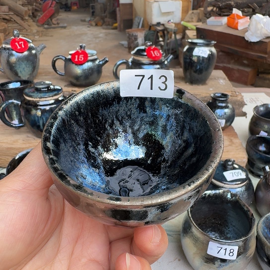 用***8壶建水紫陶紫泥柴烧杯