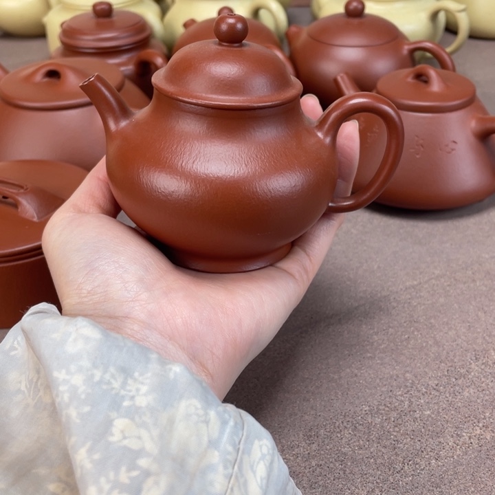 朱泥茶壶潘壶160毫升