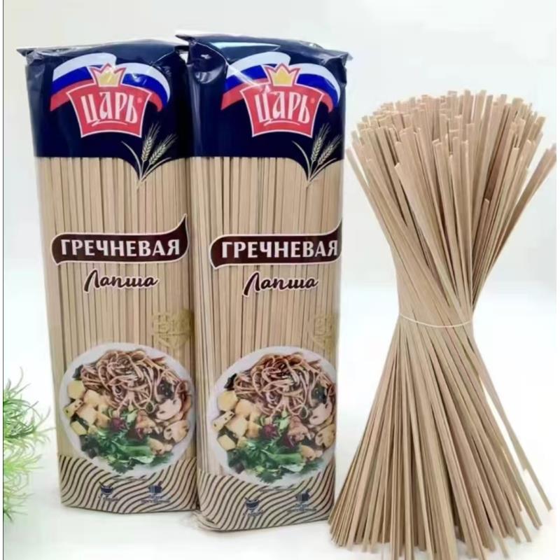俄罗斯进口荞麦挂面皇家牌荞麦耐煮面条代餐主食400克