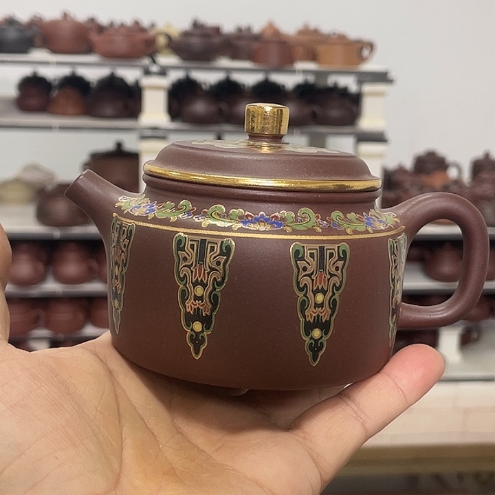 紫砂茶壶大*鲸紫砂茶具