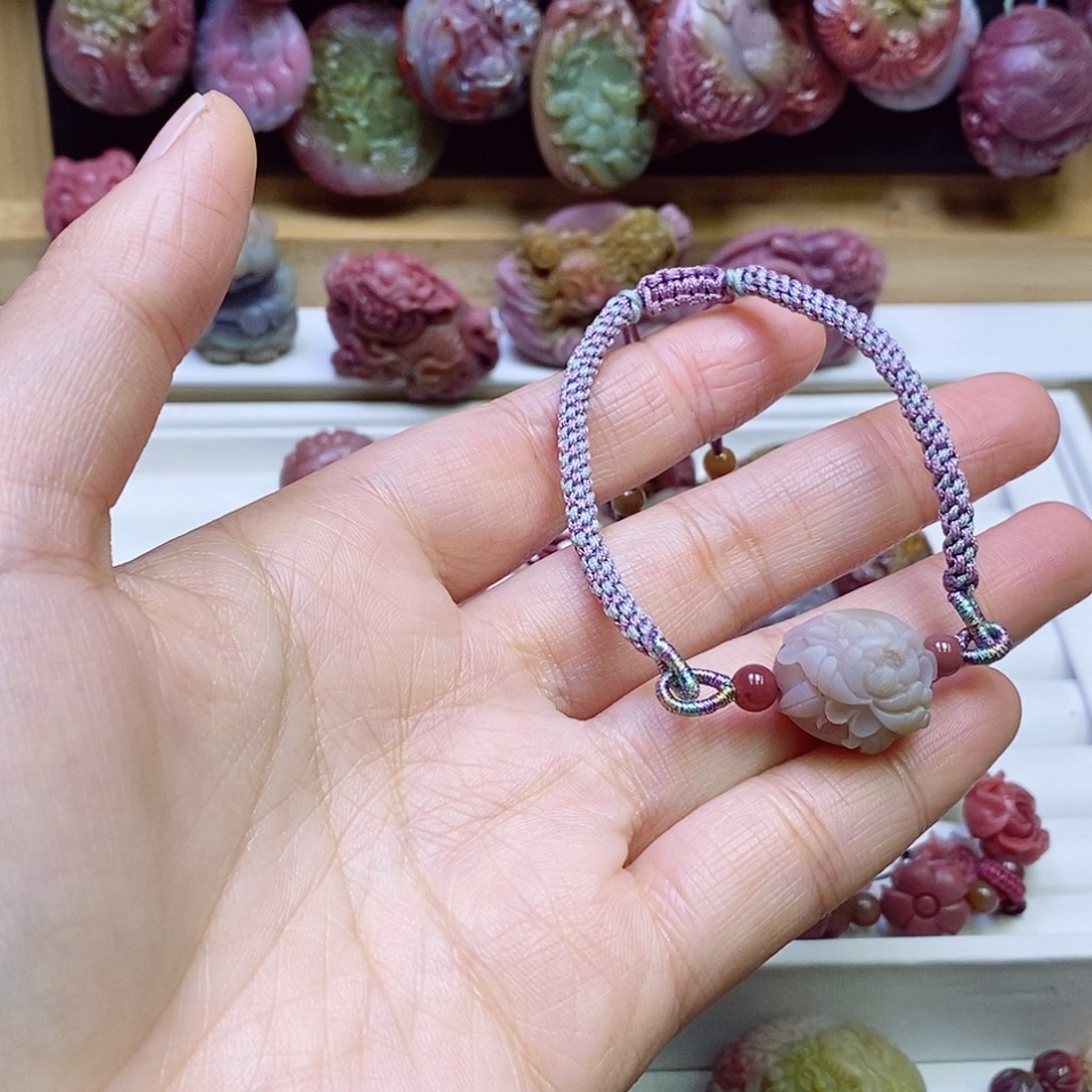 玛瑙/玉髓盐源玛瑙手链未镶嵌