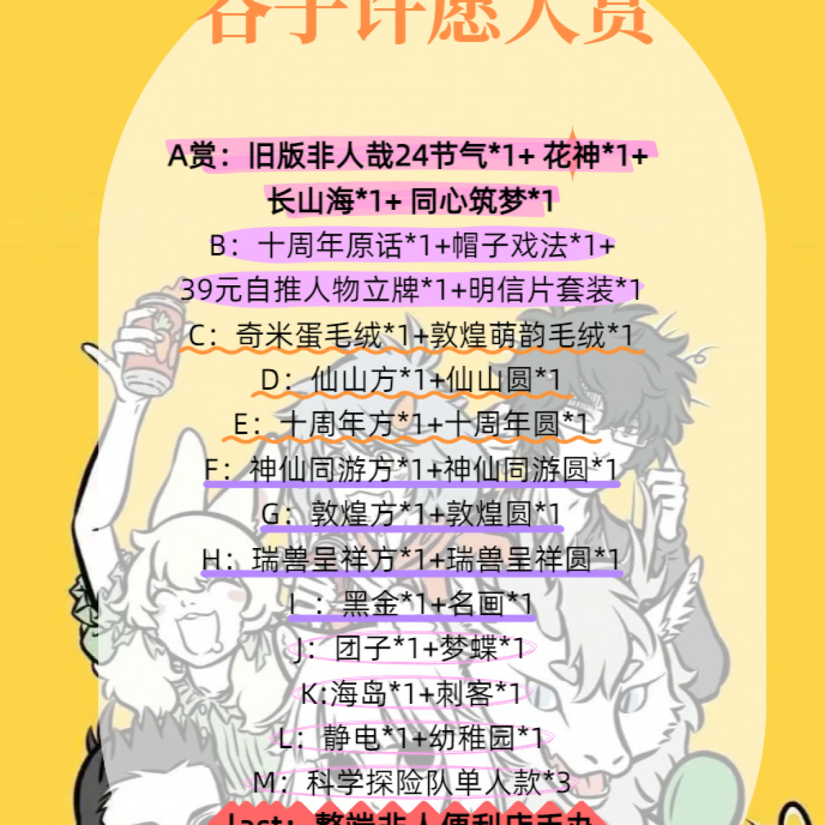 分子系列 非人哉（谷子许愿大赏）