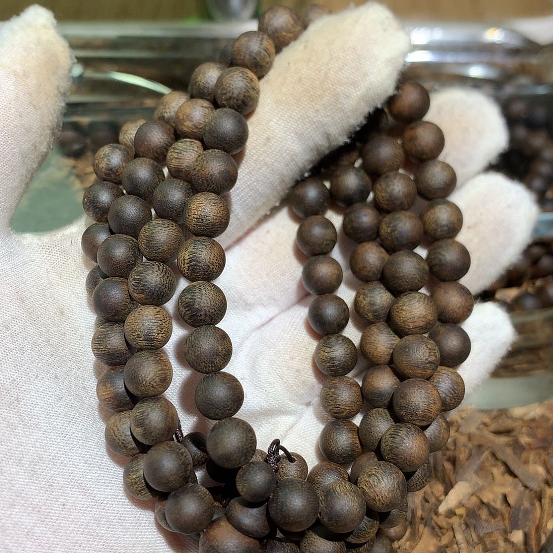 沉香手串孤*棋楠沉香手串0.9多圈