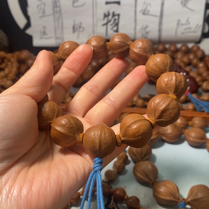 手串橄榄核0291精品蒜头铁核10+3颗+3通