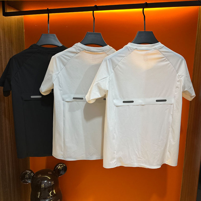 【6号链接 K-L-S】52圆领夏季爆款男士运动休闲时尚透气网眼T恤