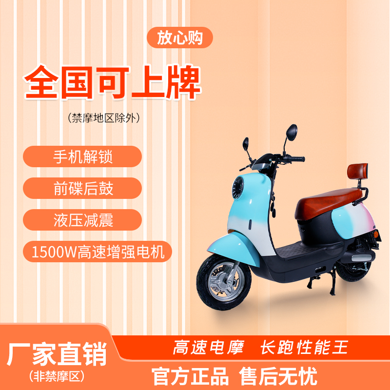 建设/飞野2025新款大电机代步电瓶车小龟王长续航电动摩托车