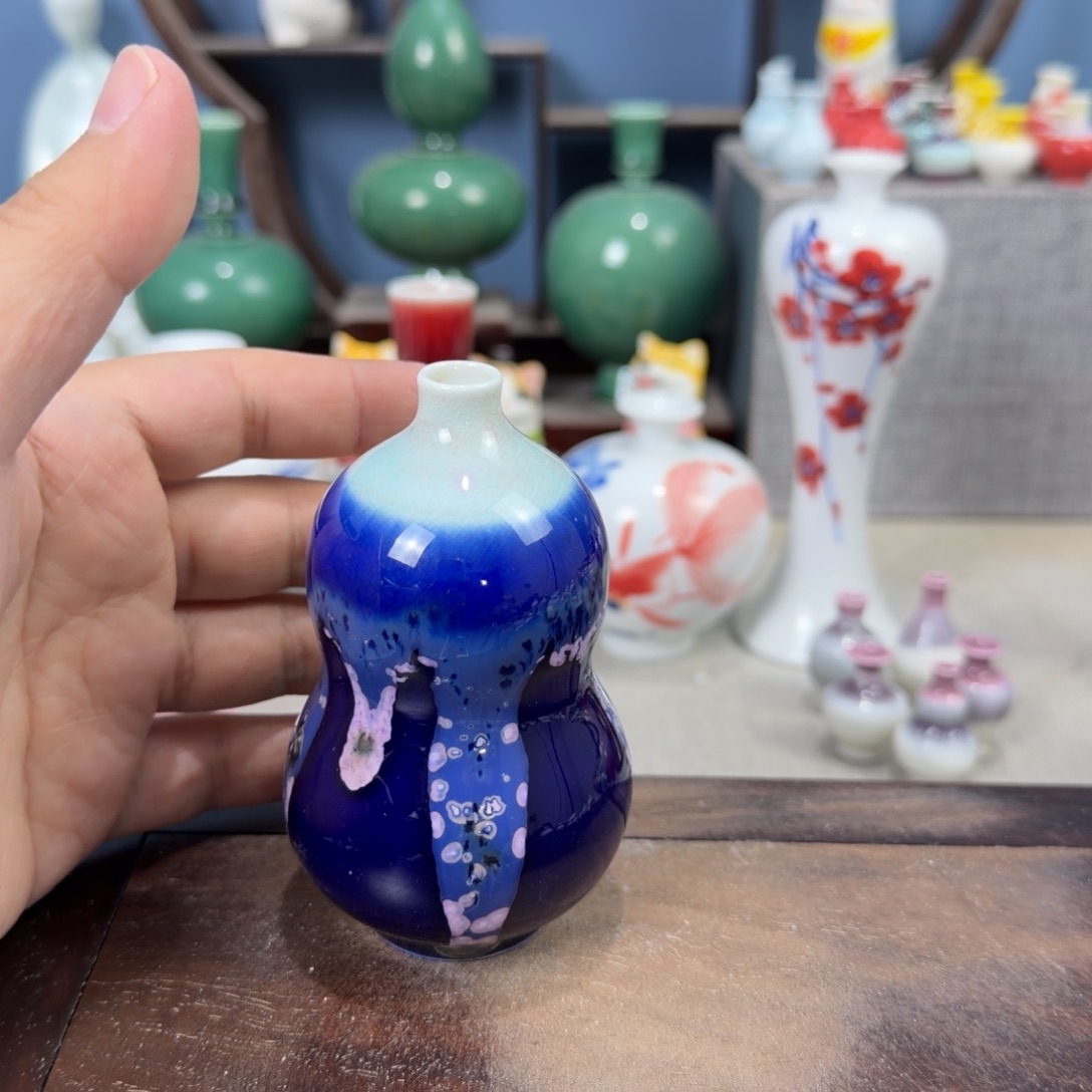 陶瓷手工小花器摆件