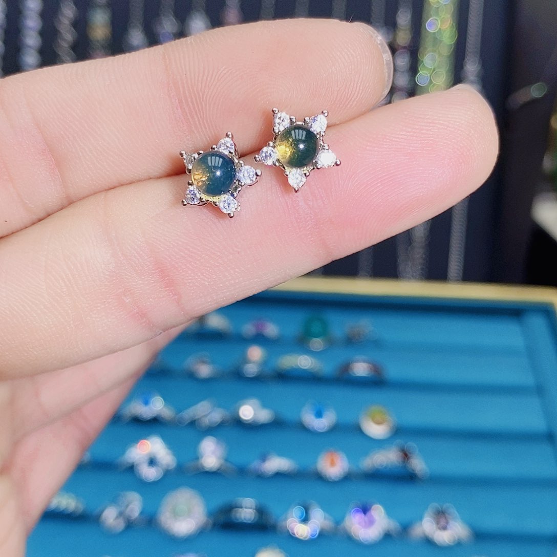 紫晶珠宝半成品银S925镶嵌