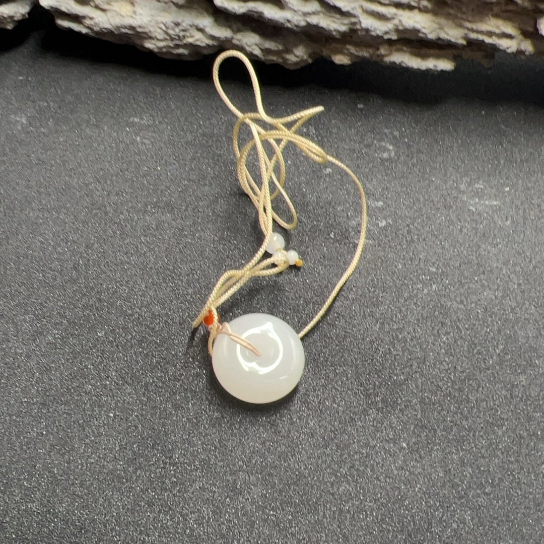 BY0108FZJT标12 和田玉平安扣