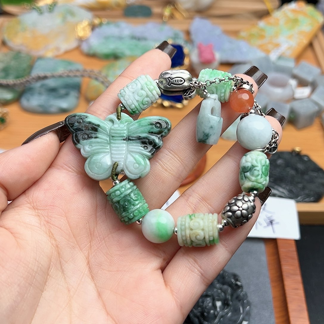 翡翠手链未镶嵌手链