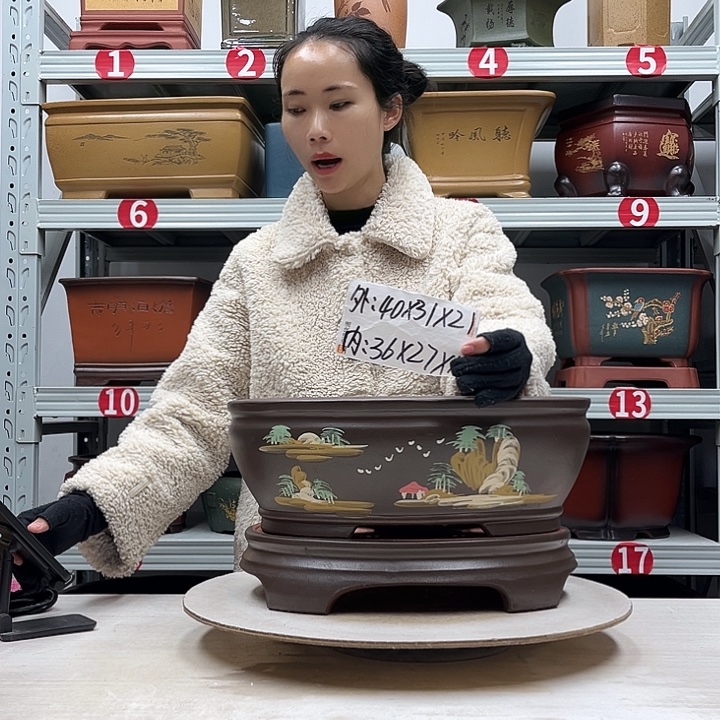 紫砂花盆紫砂花盆