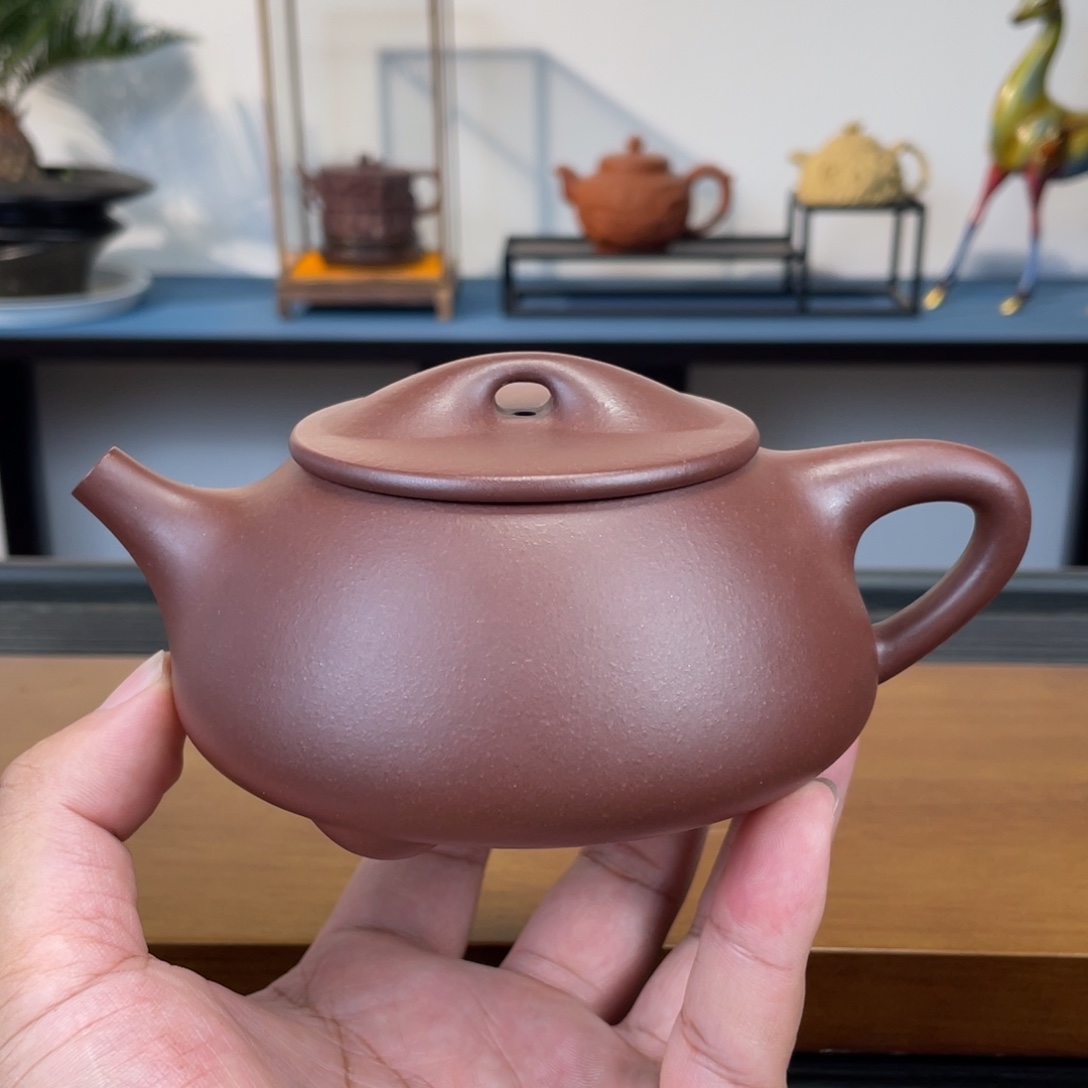 茶壶紫砂紫泥景舟石瓢300cc
