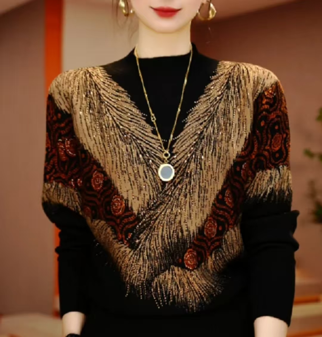 手工布料阳离子定位花  金焰蔷薇  自发热做打底衫连衣裙面料