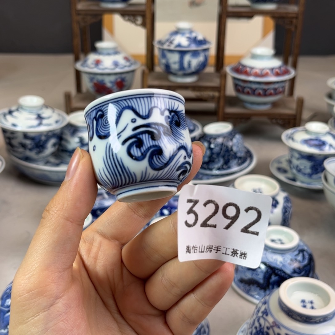 景德镇陶瓷手绘杯3292燕子