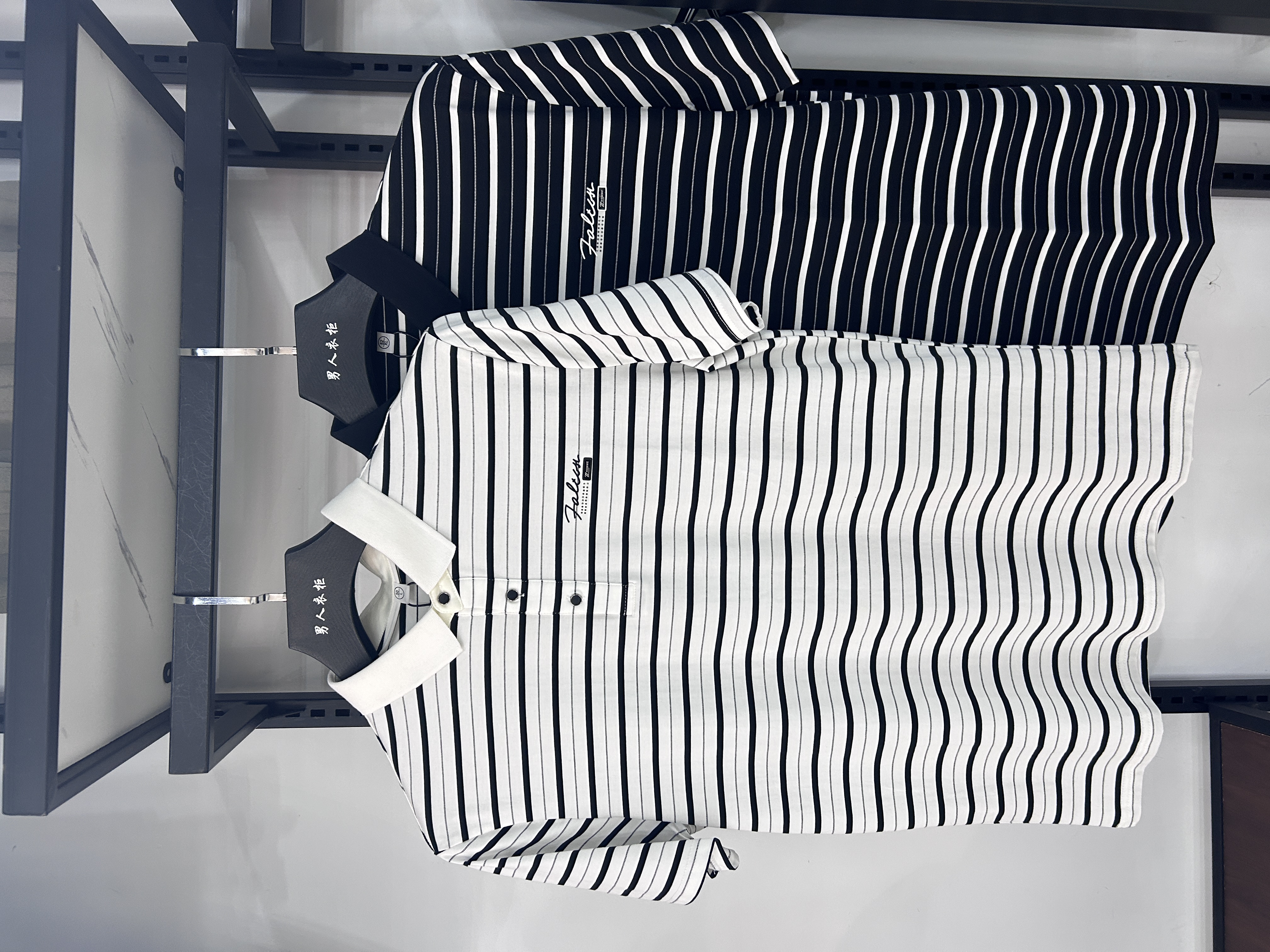 男t恤经典Polo衫修身型纯色条纹短袖时尚百搭夏季