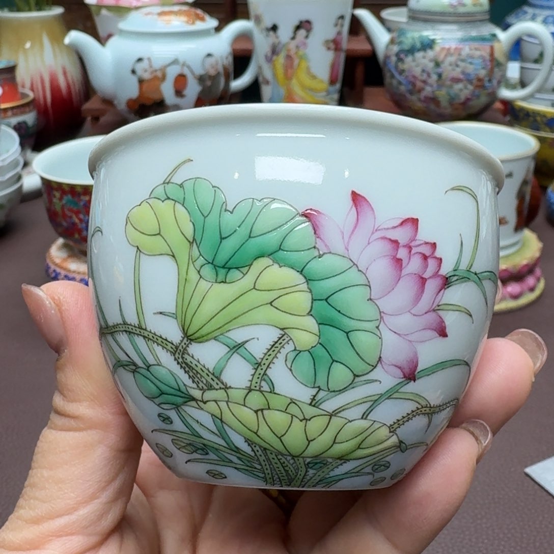 瓷片景德镇仿古手工制作精品展示