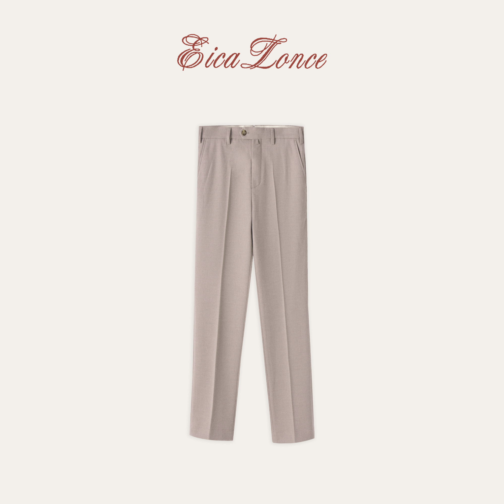 意卡伦萨  LP8300 羊毛同款秋冬老钱风百搭休闲裤男士 KN61333