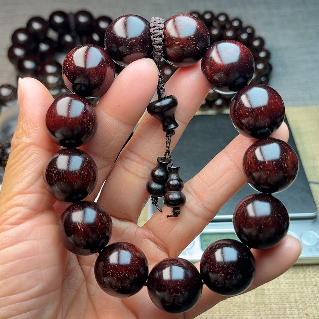 檀香紫檀（小叶紫檀）1.8 13颗 满星