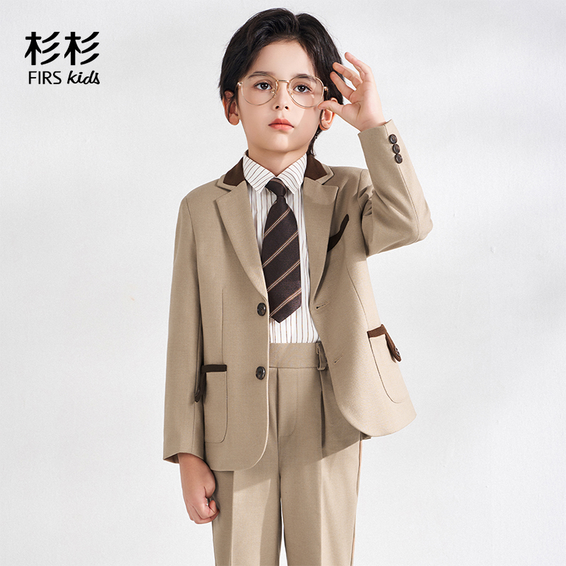 FIRS kids/杉杉学院风休闲风单排扣西服韩版秋季外套