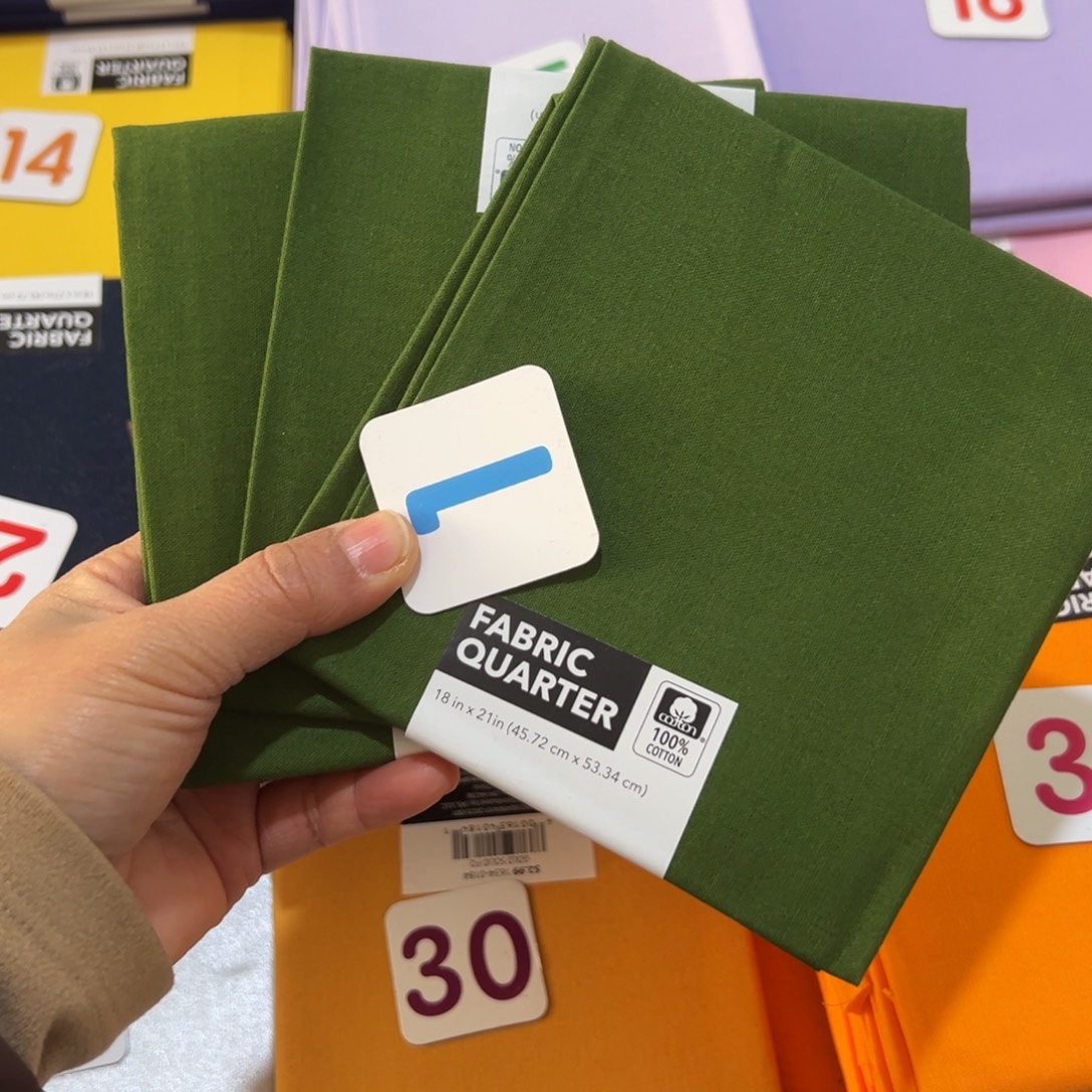 棉3片纯棉品牌小布块45.50厘米一片牛油果绿