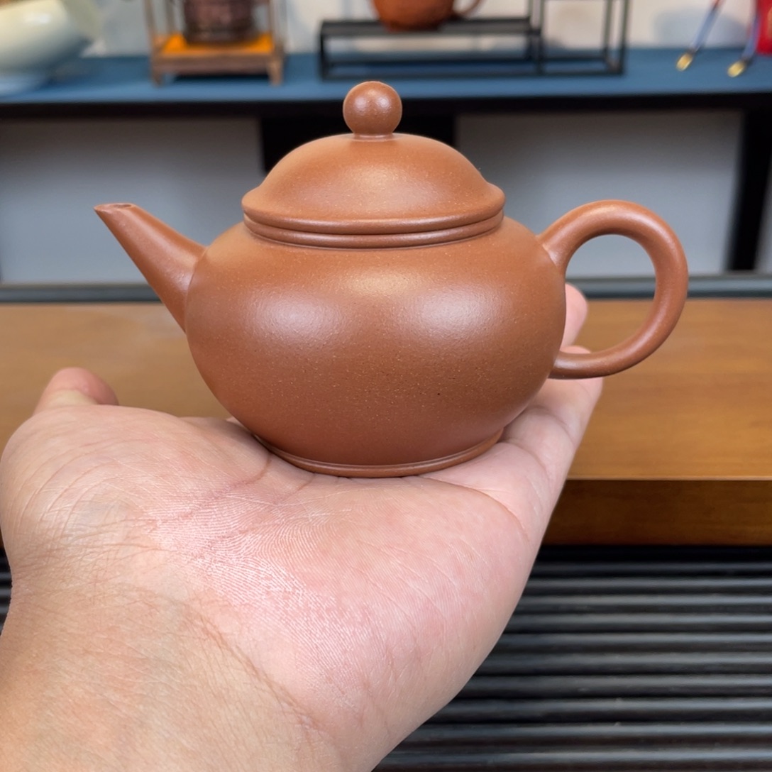 紫砂茶壶台西紫泥水平180cc