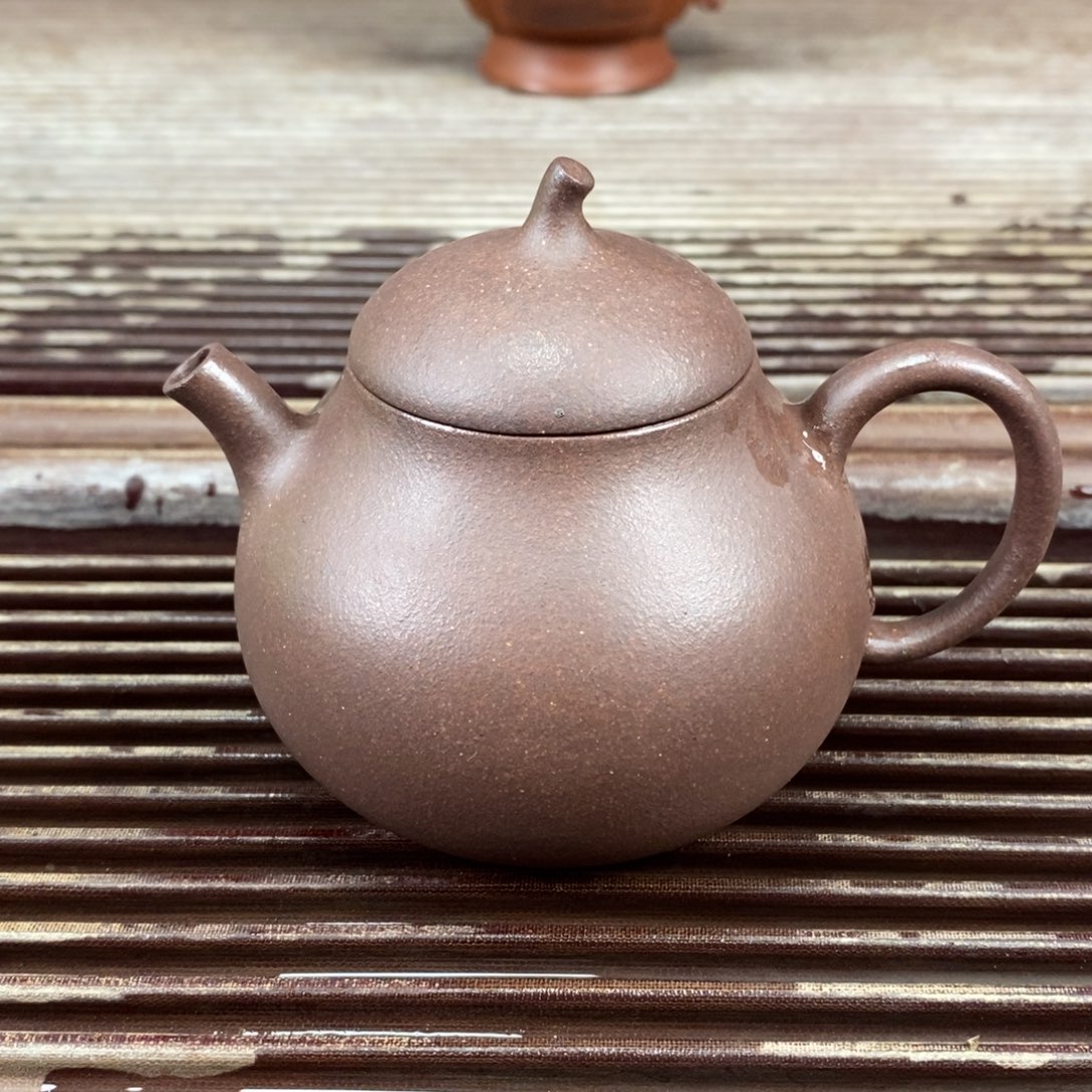 茶壶紫砂宜兴原矿紫砂壶茄瓜220v