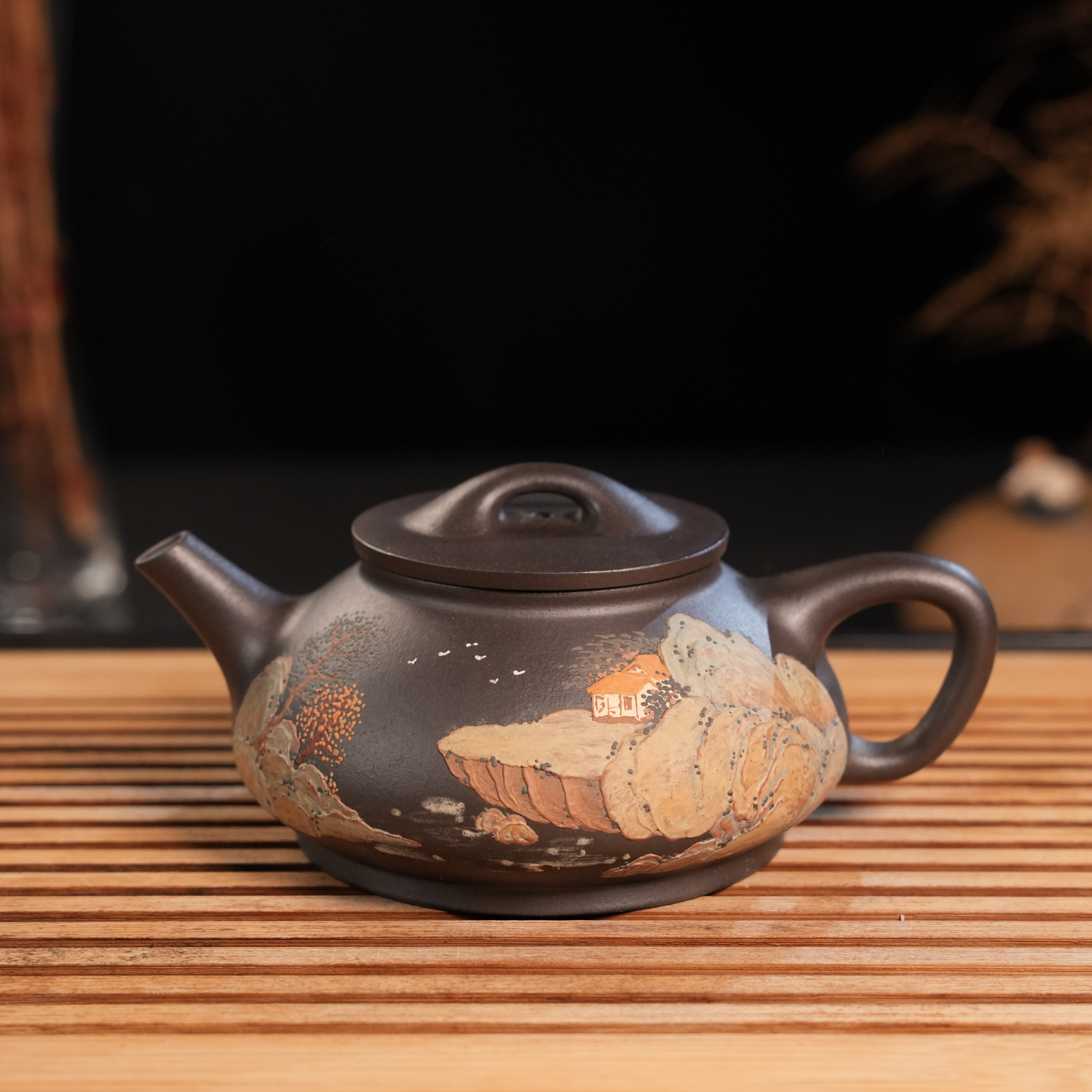 WSH-022   吴顺华  宜兴手工紫砂  饮瓢