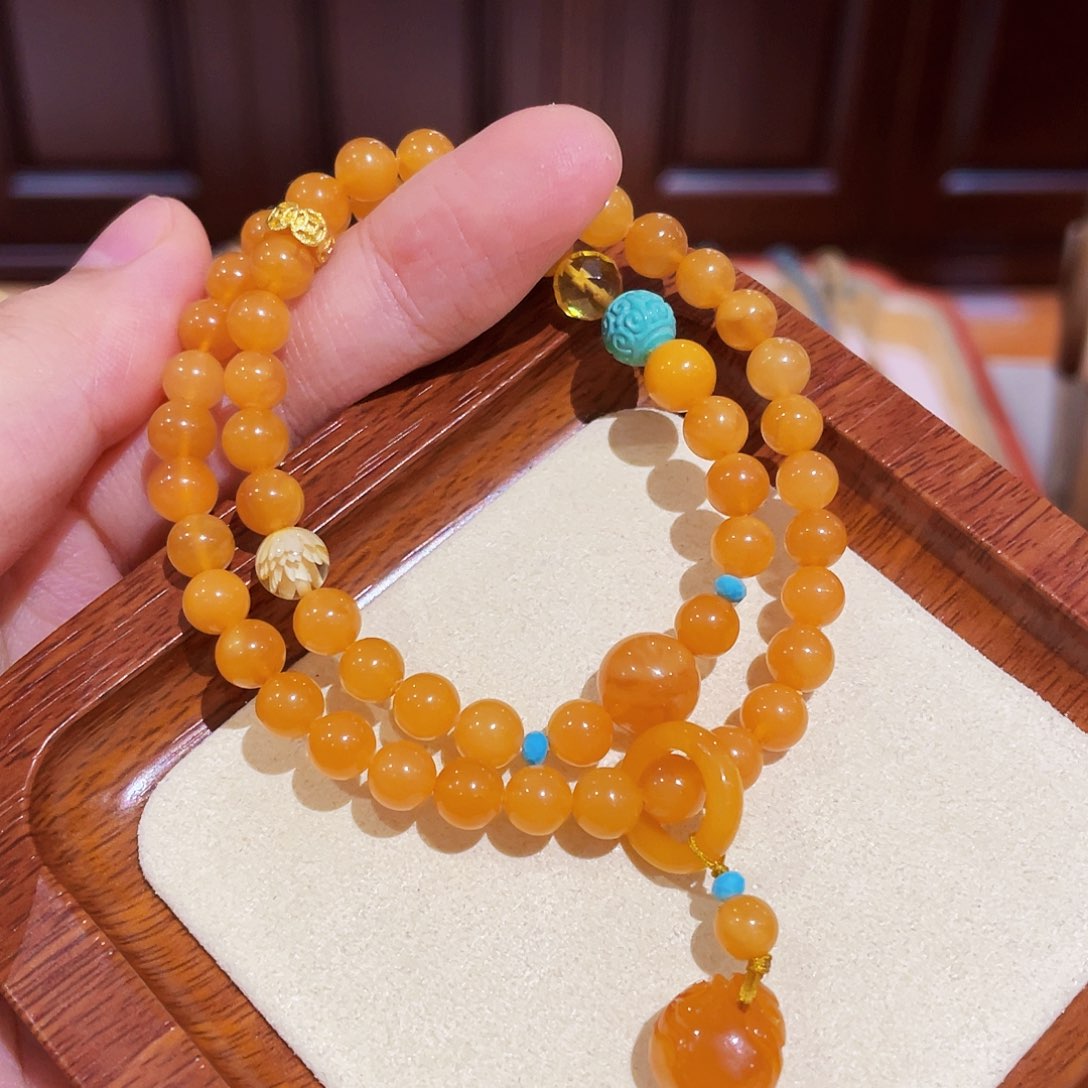 蜜蜡手链未镶嵌手串