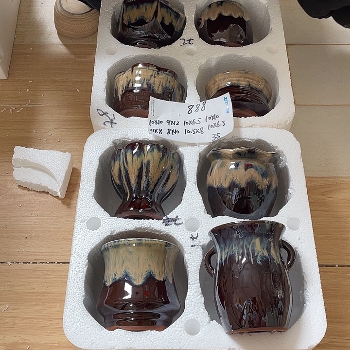 粗陶多肉花盆微瑕888