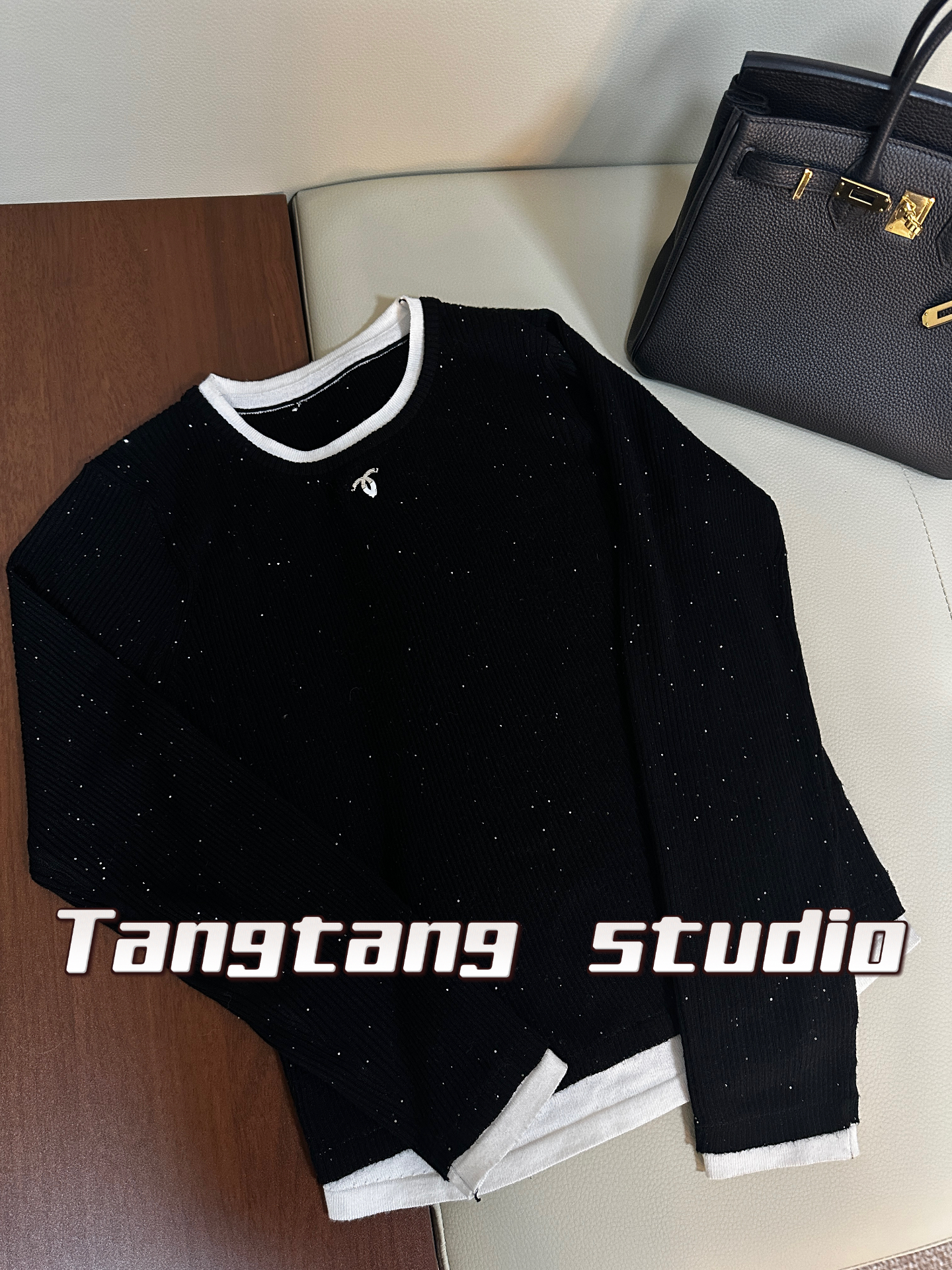 香珠片上衣 时尚气质百搭出门出游