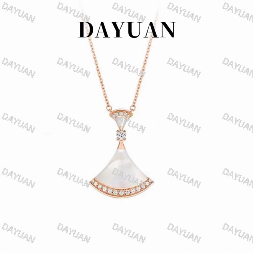 合金项链 合金项链高级小裙子高版本镀k金精致法式项链锁骨链媳妇