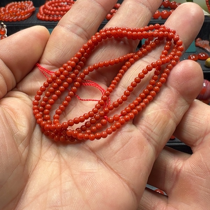 南红玛瑙天然原矿多圈2未镶嵌念*悠