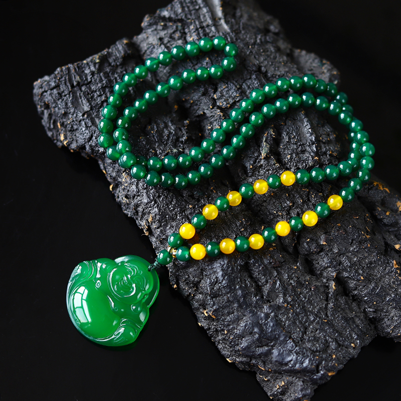 【荣总专属】高品质天然玉石佛公吊坠【证书+礼盒】JD004111玉髓