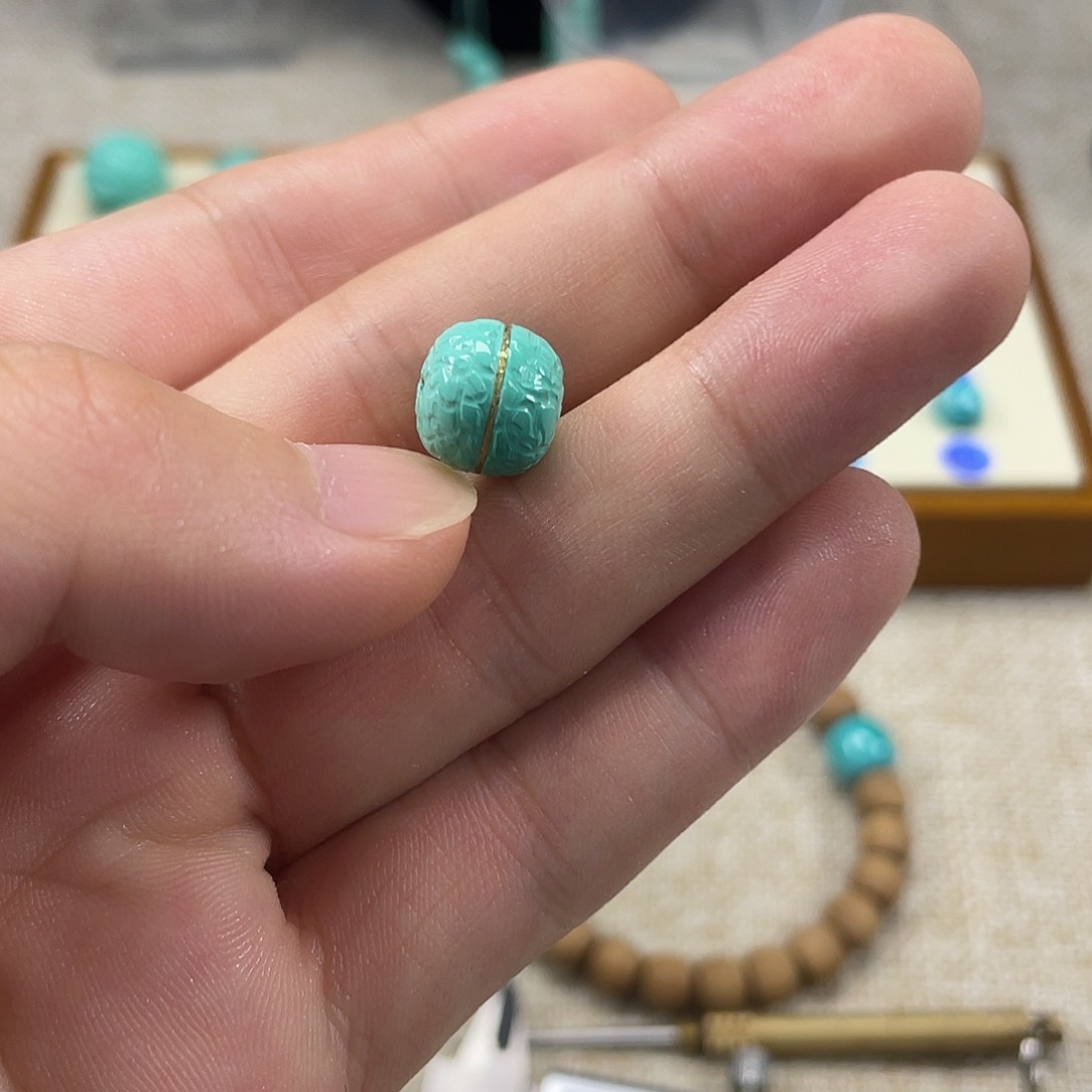 原生态湖北松配饰，直径10.5