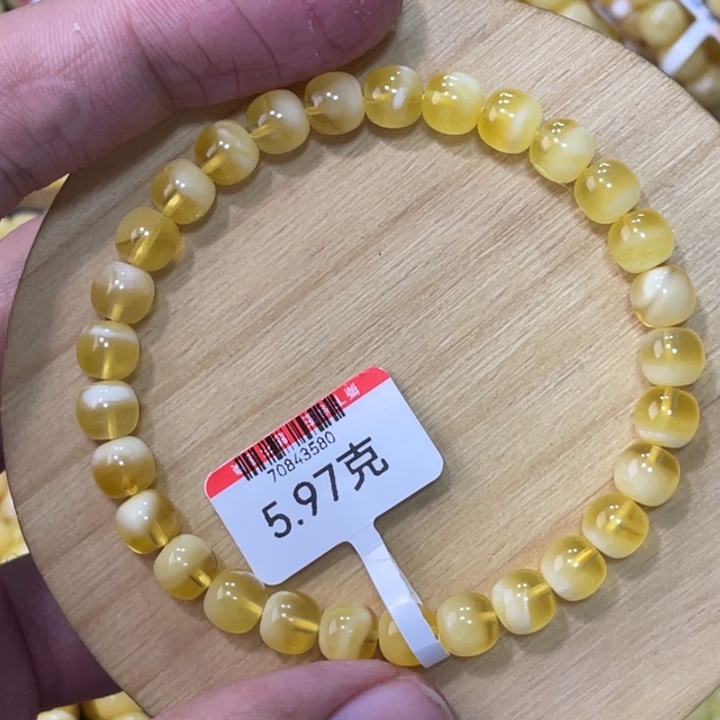 琥珀手链未镶嵌蜜蜡