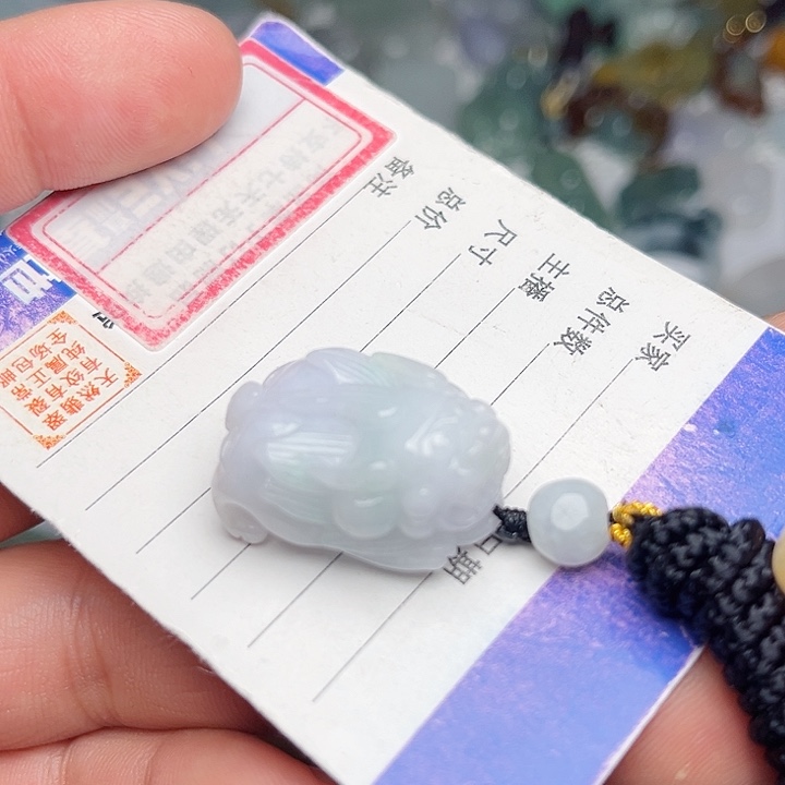 翡翠颈饰未镶嵌貔貅