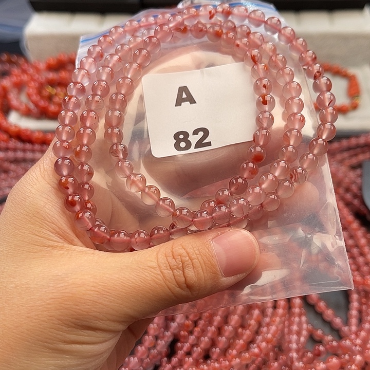 南红玛瑙未镶嵌多样性发货默认微瑕称重6mm