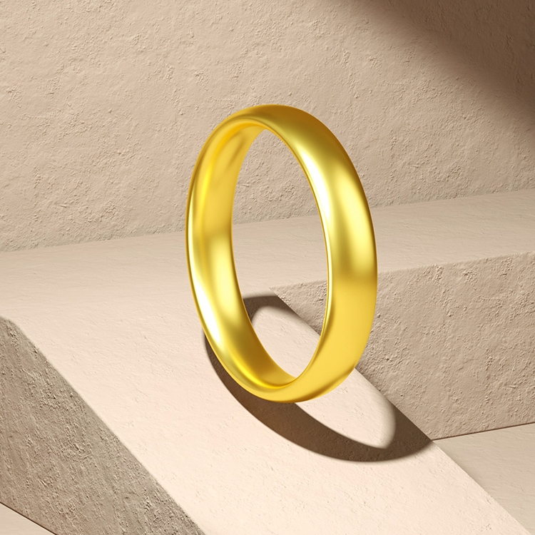 足银戒指 纯银戒指男女素圈情侣对戒实心结婚指环古法传承