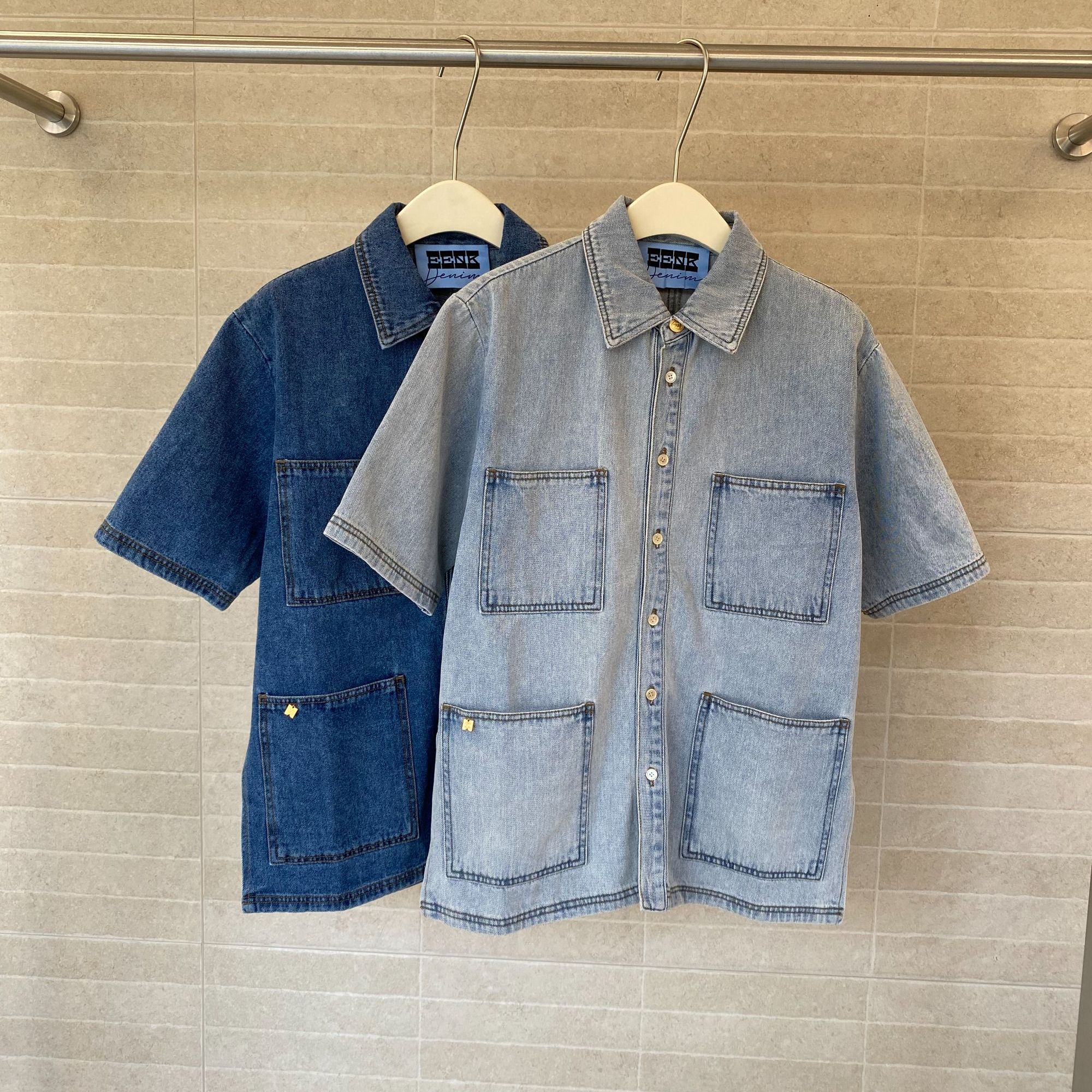 EENK 口袋式衬衫26年春夏ELD-1Q150-DT01-LB/BL——3050