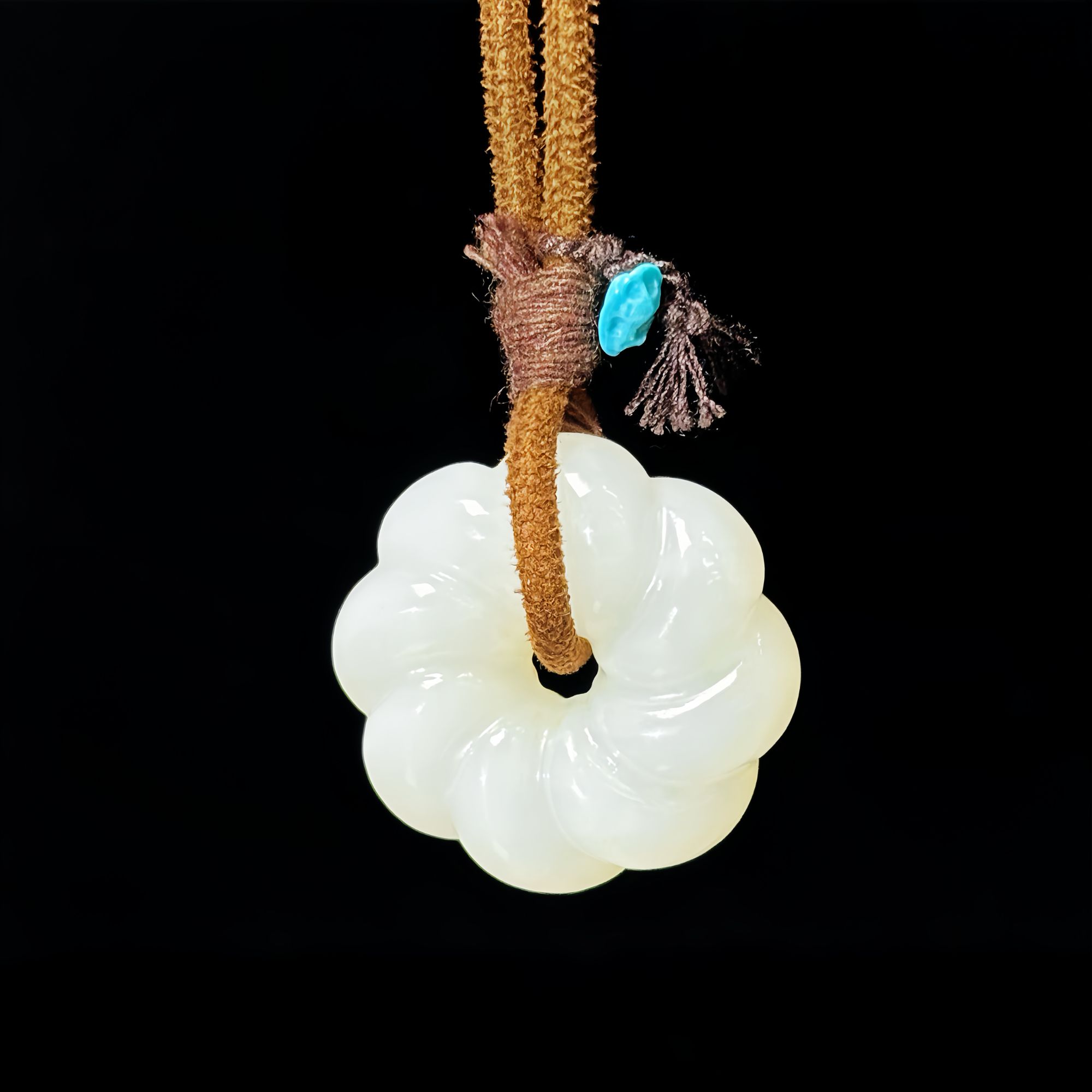 润旋  珍藏级白玉莫比斯环吊坠   4208  多样性发一件