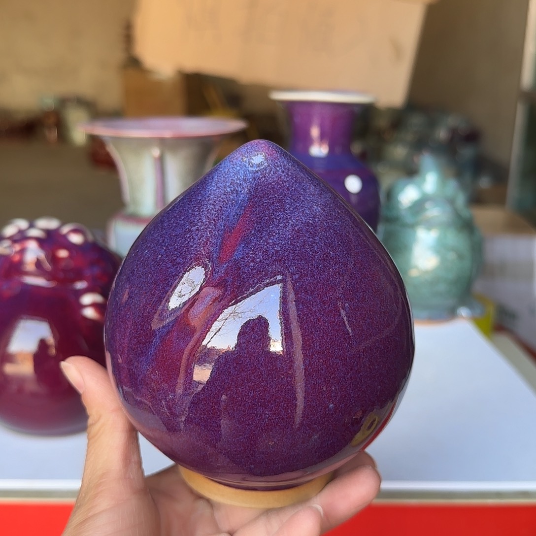 摆件陶郑家钧瓷摆件微瑕