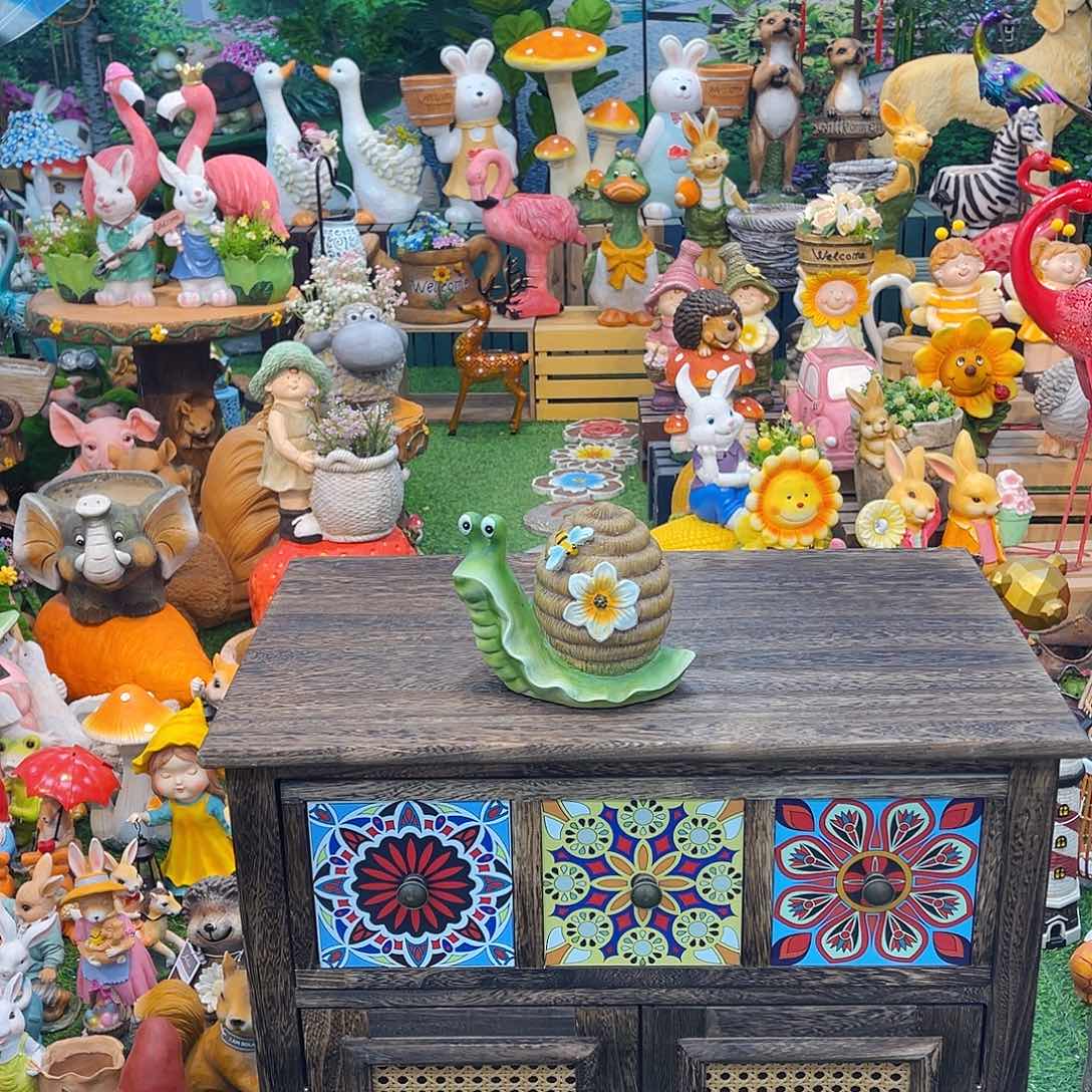 红陶花园庭院摆件