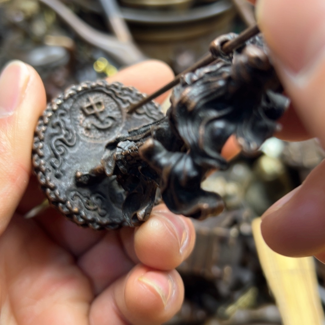 铜摆件欢迎欢迎你