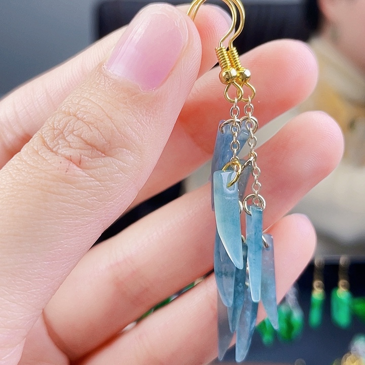 翡翠耳饰未镶嵌饰品