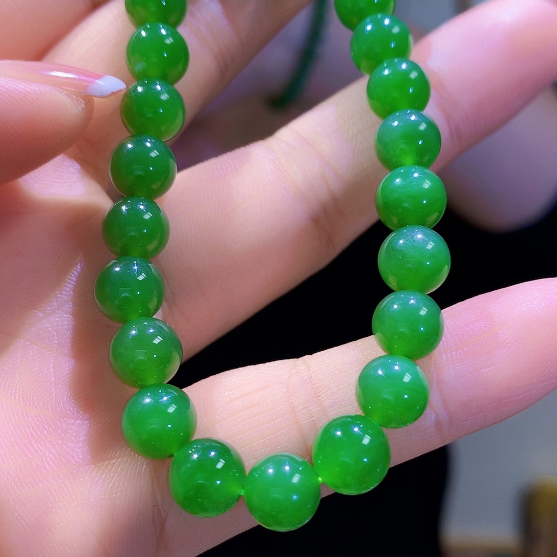 和田玉（碧玉）手链未镶嵌