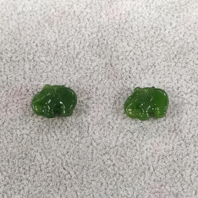 【香掌柜】和田玉碧玉大象配件（多样性发货，发一件）