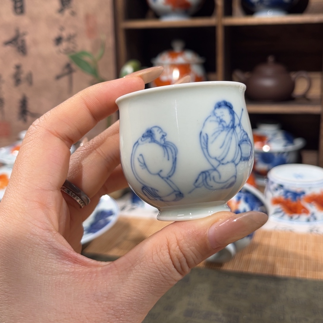 柴窑景德镇陶瓷主人杯